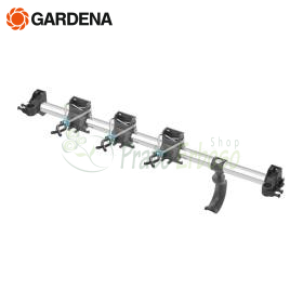 Gardena 3509-20 Tool Rack – aluminum bar and universal hooks