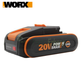WA3640 - Batteria al litio 20 V da 2.5 Ah - Worx