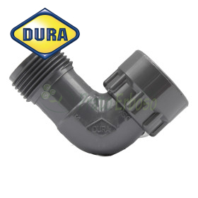 M306-009 - Gomito a 90 gradi bocchettonato MF da 1" - Dura