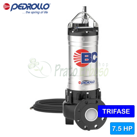 BC 40/35 - Pompă electrică trifazată cu două canale de 4 CP pentru ape uzate Pedrollo - 1