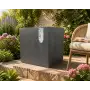Millennium R Cube - Vaso a cubo da 49 cm antracite