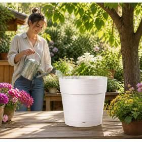 Pot de réserve - Pot rond blanc de 20 cm