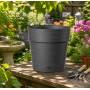 Save pot - 29 cm round anthracite vase OFFER
