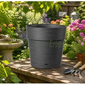 Save pot - 29 cm round anthracite vase OFFER