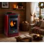 Dafne 65 - 5.5 Kw Bordeaux Pellet Stove