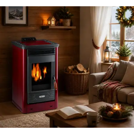 Stufa me pelet Dafne 65 bordo - 5.5 kW