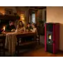 Estufa de pellets Minnie roja 6,3 kW