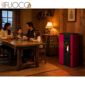 Soba pe peleți Noa 6,3 kW - design compact și eficient