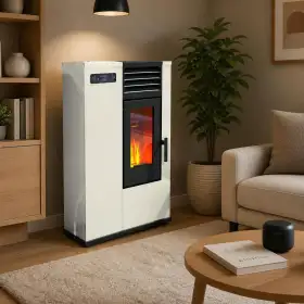 Susy - 7.5 Kw ivory pellet stove