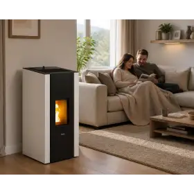 Soba pe peleți Elane 9.0 albă, 8,5 kW Soba pe peleți Elane 9.0 albă, 8,5 kW