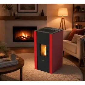 Sobă pe peleți Elane 9.0 roșie 8,5 kW Sobă pe peleți Elane 9.0 roșie 8,5 kW