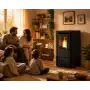 Vania poêle à granulés 9,5 kW noir gaufré