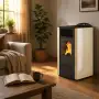 Stufa a pellet Lory 9.5 kW avorio