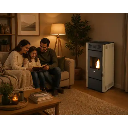 Martina - Stufa a pellet 11.5 kW avorio