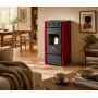 Martina - Stufa a pellet da 11.5 Kw rosso