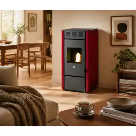 Martina sobă pe peleți roșie 11,5 kW