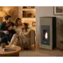 Ilaria Hydro poêle à granulés hydro 17,5 kW gris tourterelle