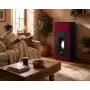 Ilaria Hydro - Stufa a pellet hydro da 17.5 Kw rosso