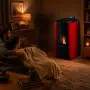 Mira 22 - Stufa a pellet hydro da 22 Kw rosso