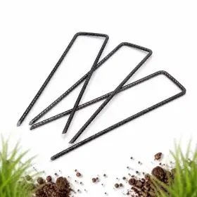 Lot de 50 chevilles en acier en forme de U