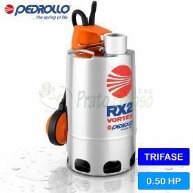 RX 2/20 (5m) - Elettropompa per acque sporche VORTEX trifase da 0.50 HP Pedrollo - 1
