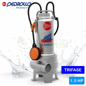 BC 15/50-ST - Pompë elektrike trefazore DY KANALORE 1.5 HP për ujërat e zeza Pedrollo - 1