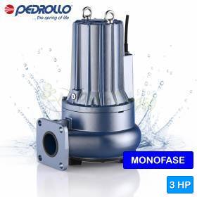 VXCm 30/50-F - Pompë elektrike VORTEX me një fazë 3 HP për ujëra të ndotura Pedrollo - 1