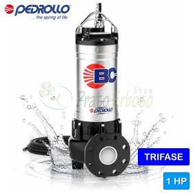 BC-4 - Electrobomba BICOCANAL para aguas residuales monofásica, 1 HP