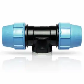 S085032012 - 90 Degree Compression Tee 32 x 1/2" x 32