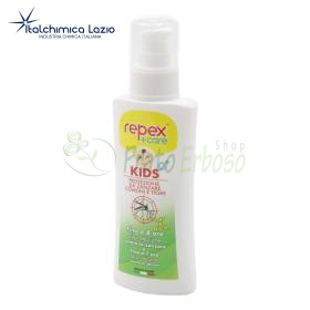 Spray répulsif moustiques Repex Plus Care Kids 75 ml pour enfants, flacon blanc avec pompe