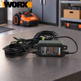Sursă de alimentare Worx WA3755.1 20V cu cablu de 10 m pentru echipamente de grădinărit