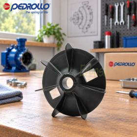 Ventola nera per elettropompa FAN-80 con foro albero 20 mm su banco officina