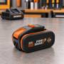 Batteria al litio Worx WA3644 20 V 4 Ah PowerShare su banco da lavoro