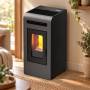 Sobë Cayenne - 12,3 kW me pelet, gri