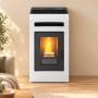 Poêle à granulés Cayenne - 12,3 kW, blanc