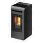 Cayenne - Stufa canalizzata a pellet da 12.3 Kw grigio