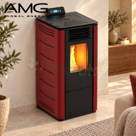 Basic Steel - sobă pe peleți bordo de 8,7 kW