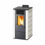 Basic Steel - Stufa a pellet da 8.7 Kw bianco
