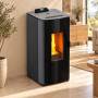 Idro DD - Stufa a pellet da 18.0 Kw grigio