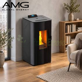 Idro DD - Soba pe peleti 23,1 kW, gri