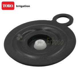 Membrane 264-06-03 3/4 noire en caoutchouc avec insert central blanc et languette de fixation