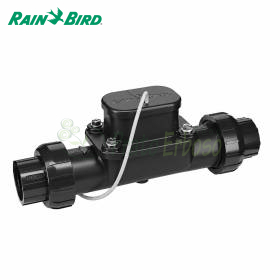 Sensor de caudal FG 100 negro con cuerpo tubular y cable para tuberías