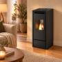 Vivian - Stufa a pellet da 11 Kw nero