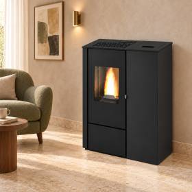 Aurora - soba neagra pe peleti 8 kW