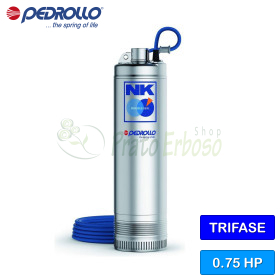 NK 2/3 (10m) - Electrobomba sumergible trifásica 400 V, 0,75 CV Pedrollo - 1