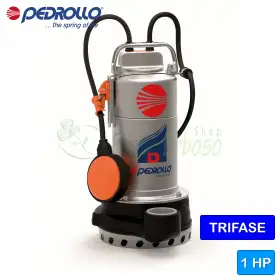 D 10 (5m) - Pompë elektrike trefazore 1 HP për ujë të pastër