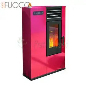 Susy - Estufa de pellets roja de 7,5 kW Punto Fuoco - 1
