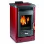 Dafne 65 – 5,5 kW weinroter Pelletofen