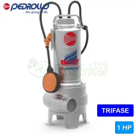 BC 10/50-ST - 1 HP three-phase DOUBLE-CHANNEL electric pump for waste BC 10/50-ST - 1 HP three-phase DOUBLE-CHANNEL electric pump for waste