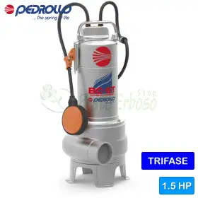 BC 15/50-ST - Pompe électrique triphasée à DEUX CANAUX de 1,5 CV pour